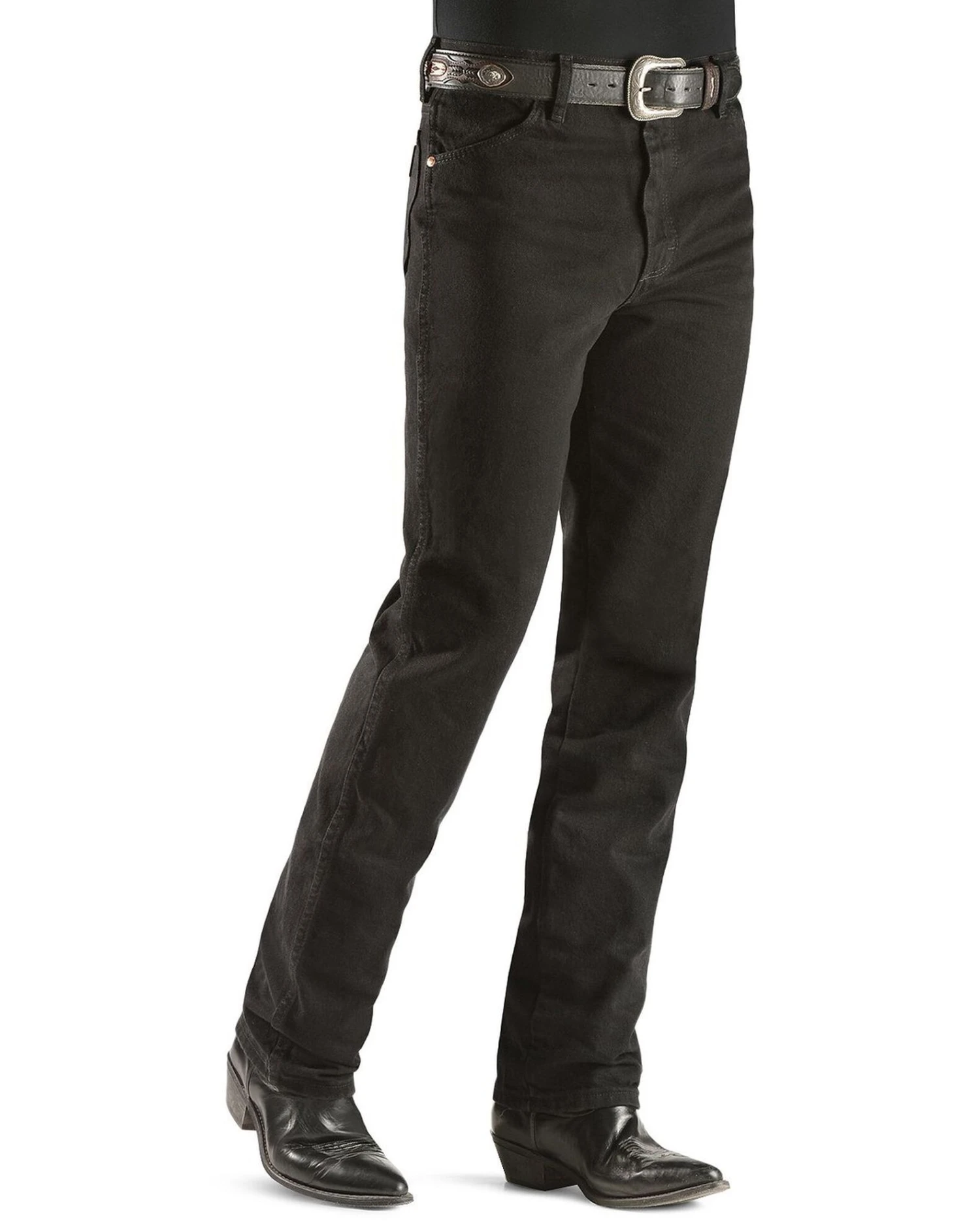 Wrangler Men's 936 High Rise Prewashed Cowboy Cut Slim Straight Jeans - Image 2