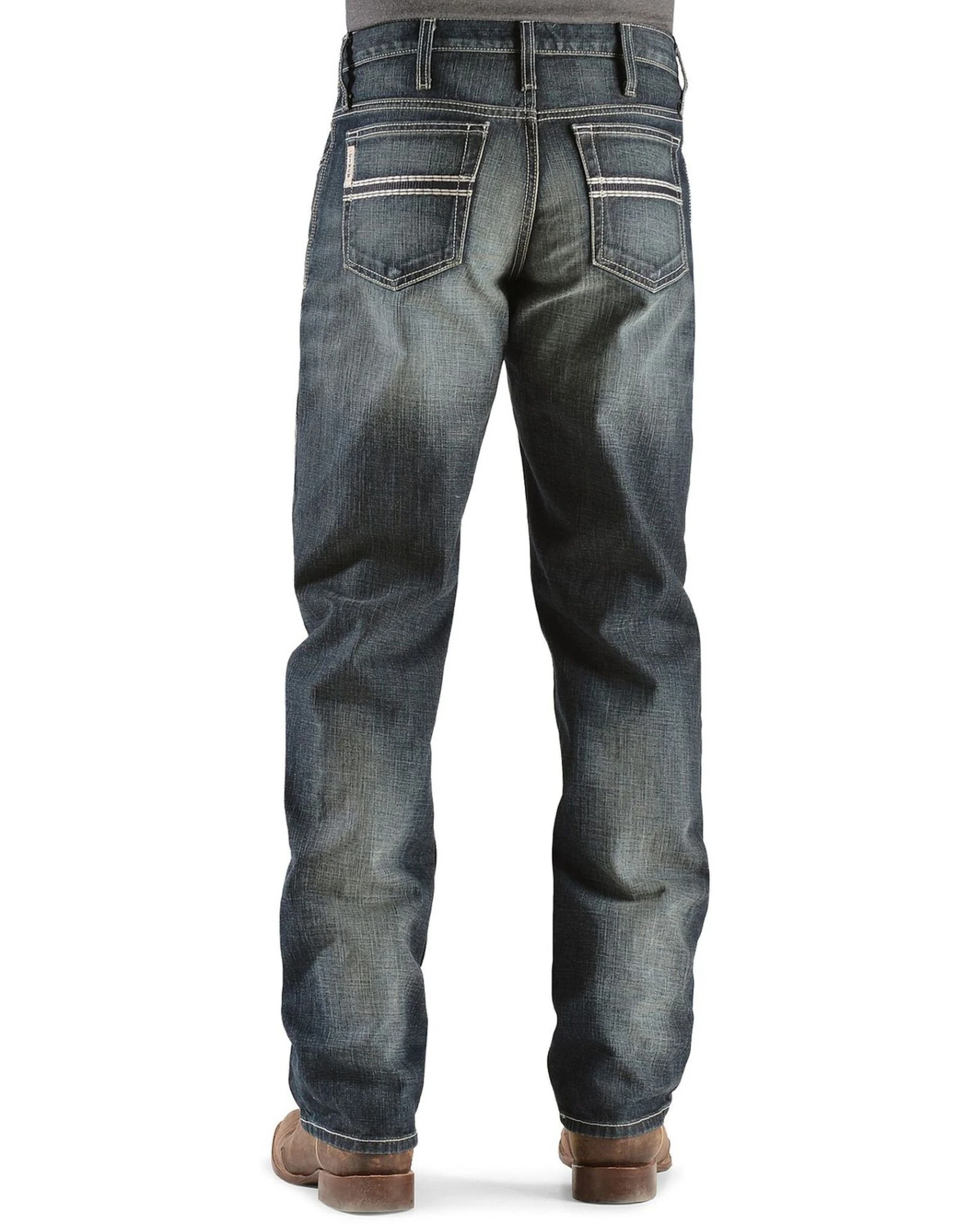Cinch White Label Relaxed Fit Mid Rise Jeans Dark Stonewash - Image 2