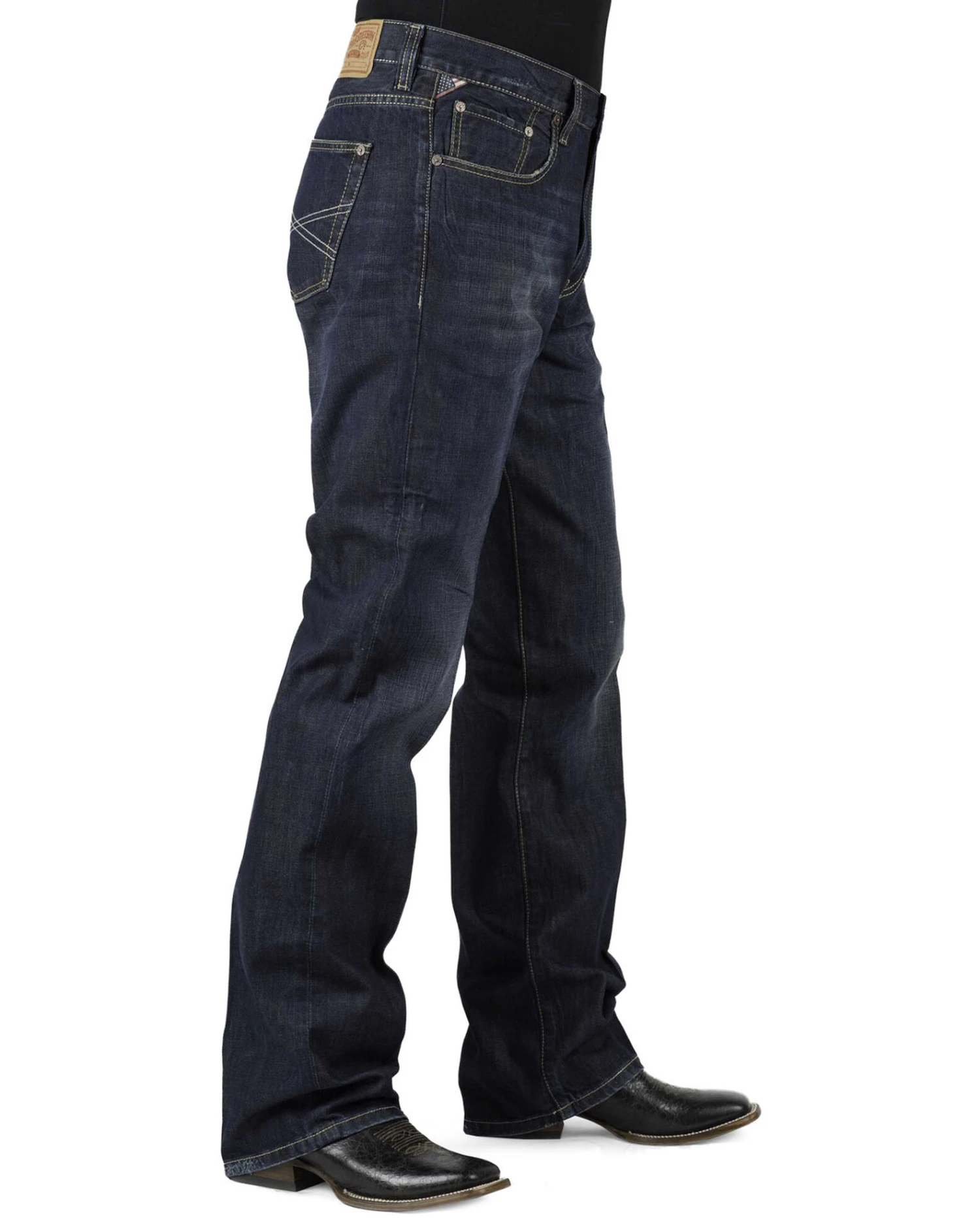 Stetson Men's 1312 Relaxed Fit Straight Leg Jeans - Image 3
