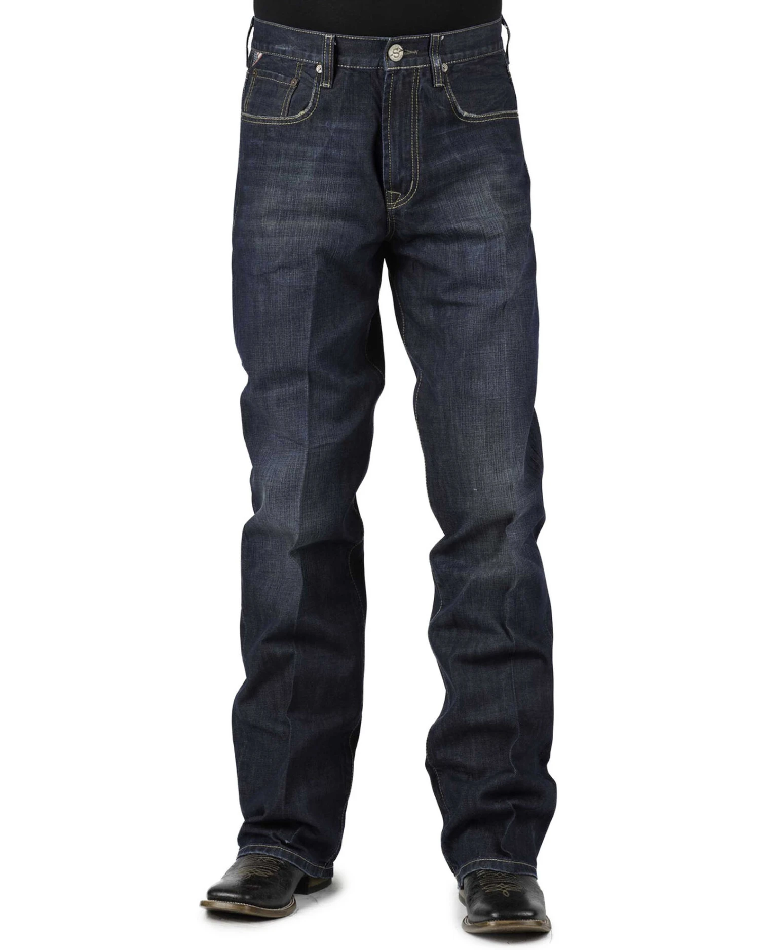 Stetson Men's 1312 Relaxed Fit Straight Leg Jeans - Image 4