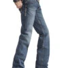 Ariat Men's M4 Gulch Medium Wash Low Rise Relaxed Bootcut Jeans - Tall