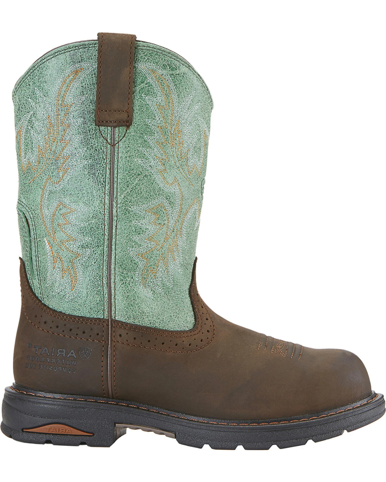 Ariat Waterproof Tracey Pull On Waterproof Work Boots - Composite Toe - Image 3