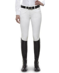 Ariat Women's Olympia Zip-Front Low Rise Knee Patch Breeches