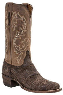 Lucchese Men's Handmade Burke Alligator Western Boots - Square Toe
