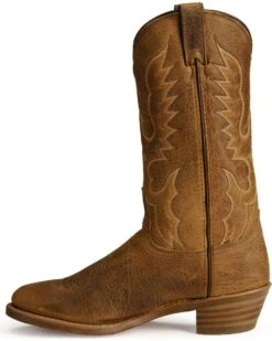 Abilene Men's Bison Leather Western Boots - Medium Toe