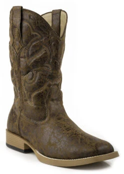 Roper Men's Distressed Broad Boots - Square Toe