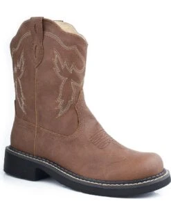Roper Women's Chunk Riderlite Western Boots - Round Toe