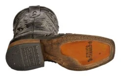 Corral Women's Vintage Black Python Inlay Western Boots - Square Toe