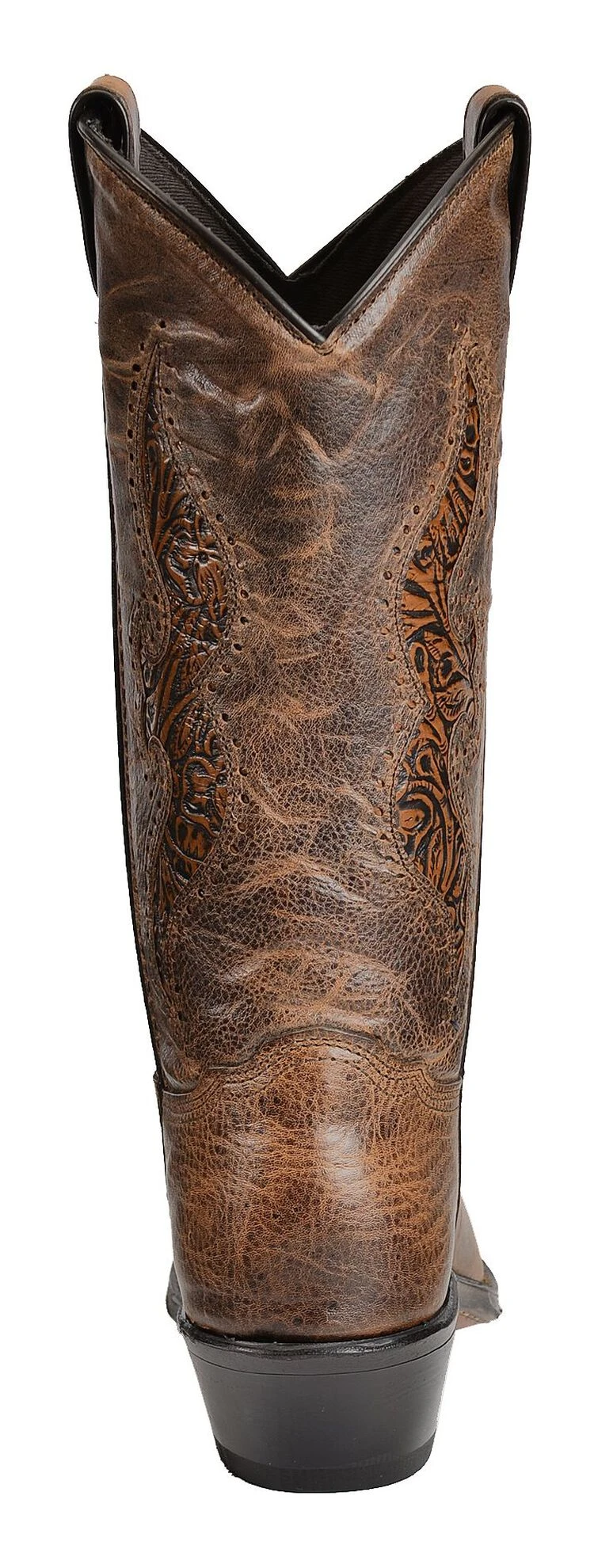 Abilene Women's Hand Tooled Inlay Western Boots - Snip Toe - Image 6
