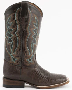 Ferrini Women's Teju Lizard Western Boots - Broad Square Toe