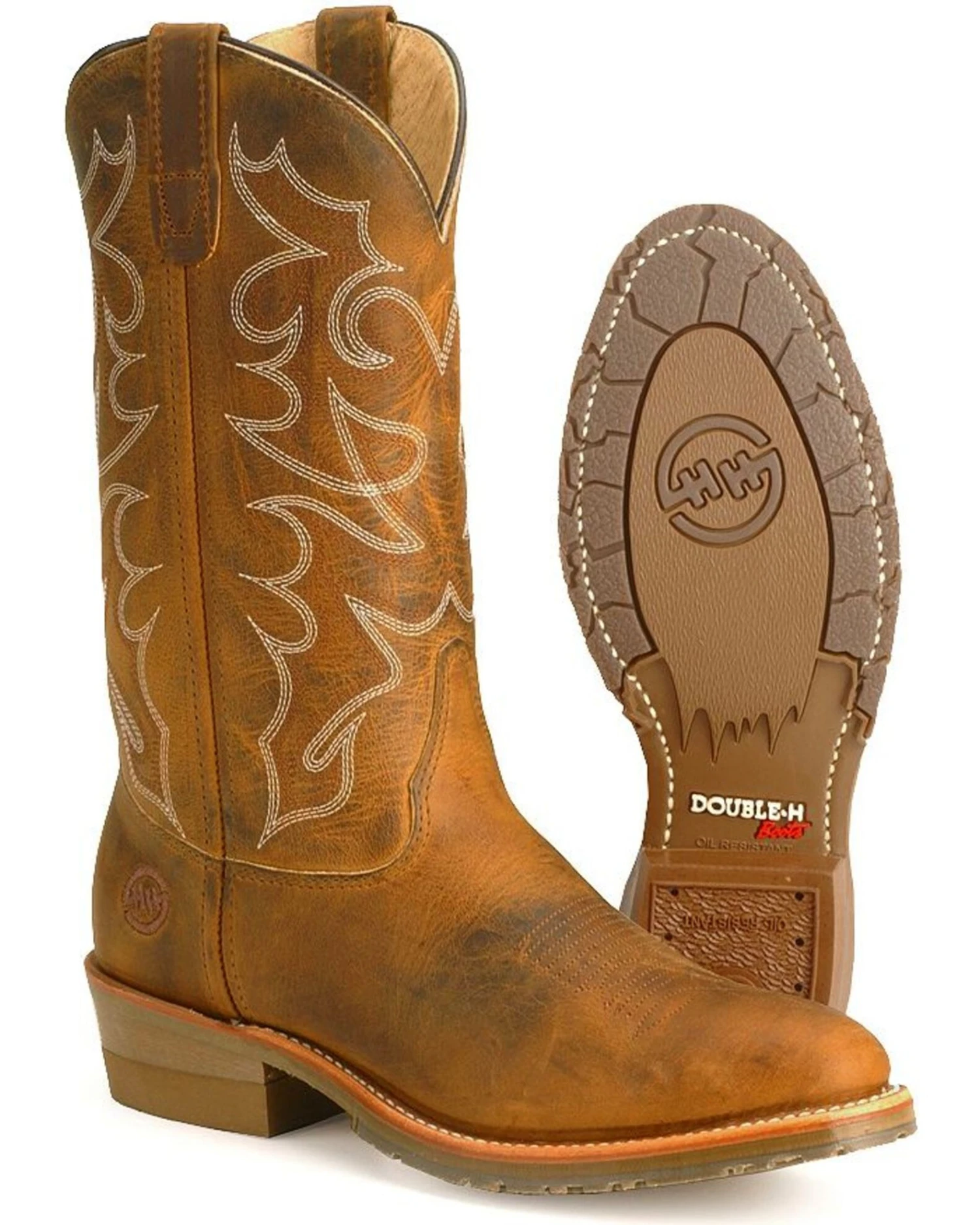 Double H Men's Gel Ice Work Boots - Soft Toe - Image 8