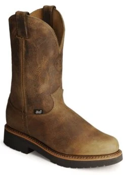 Justin Men's J-Max Blueprint Bay Gaucho EH Pull On Work Boots - Soft Toe