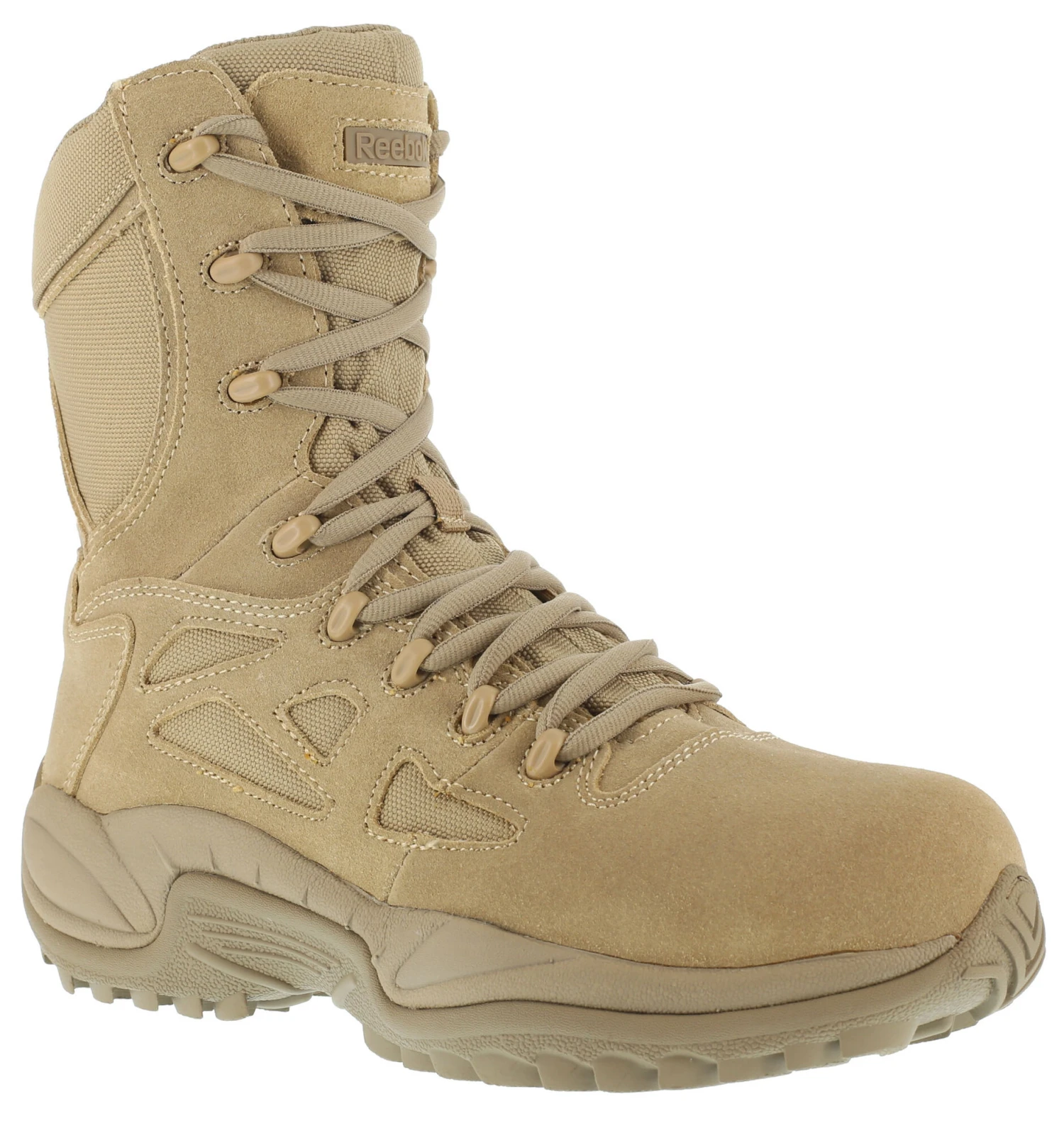 Reebok Women's Stealth 8" Lace-Up Side-Zip Work Boots - Composite Toe - Image 2