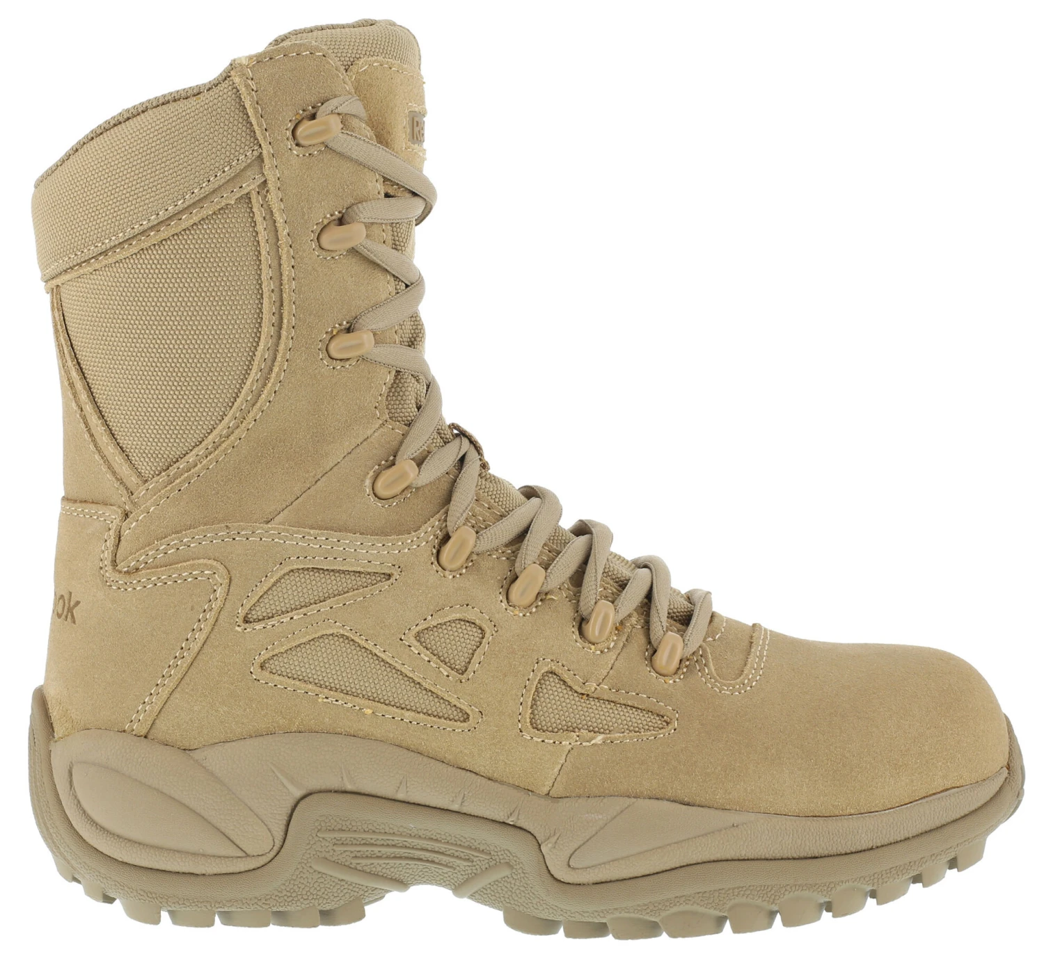 Reebok Women's Stealth 8" Lace-Up Side-Zip Work Boots - Composite Toe