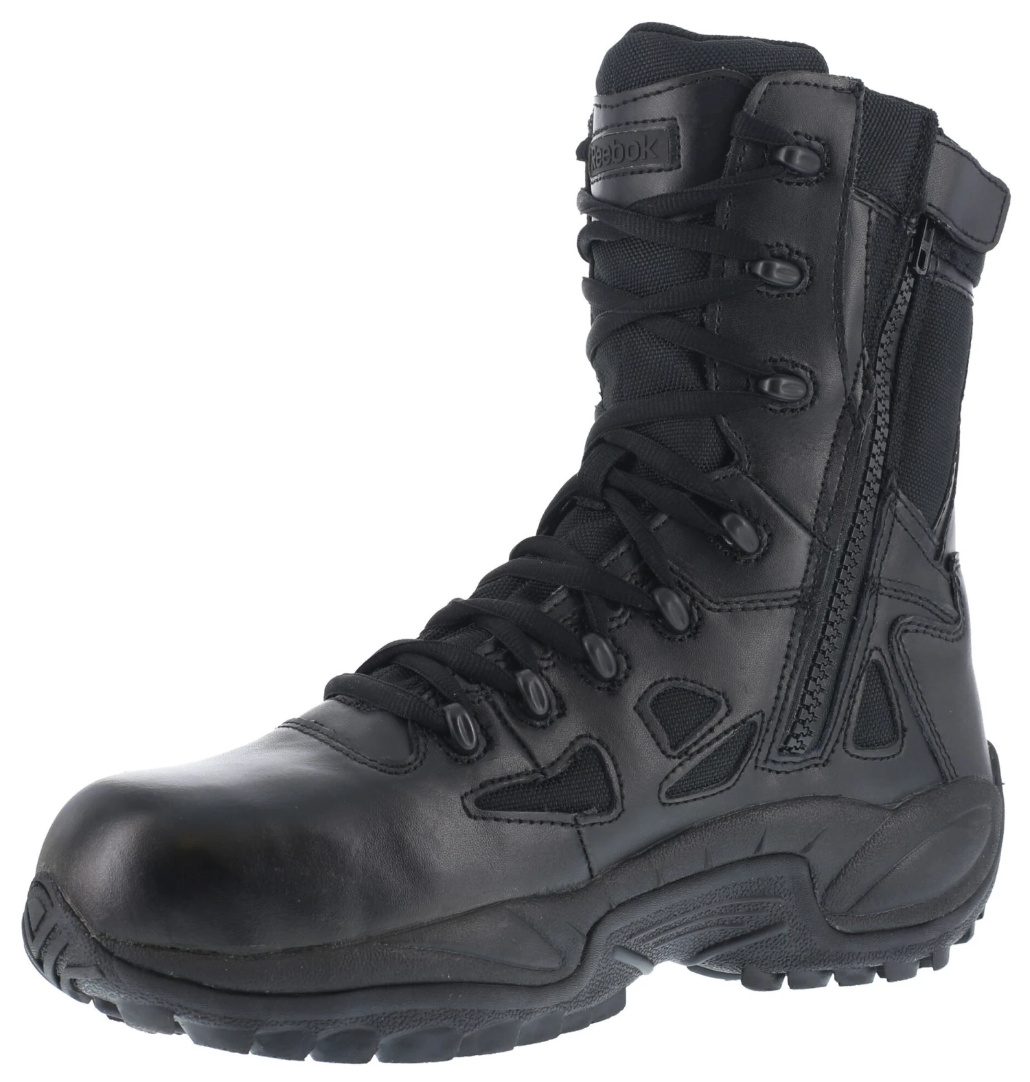 Reebok Women's 8" Side-Zip Rapid Response Tactical Boots - Round Toe - Image 5