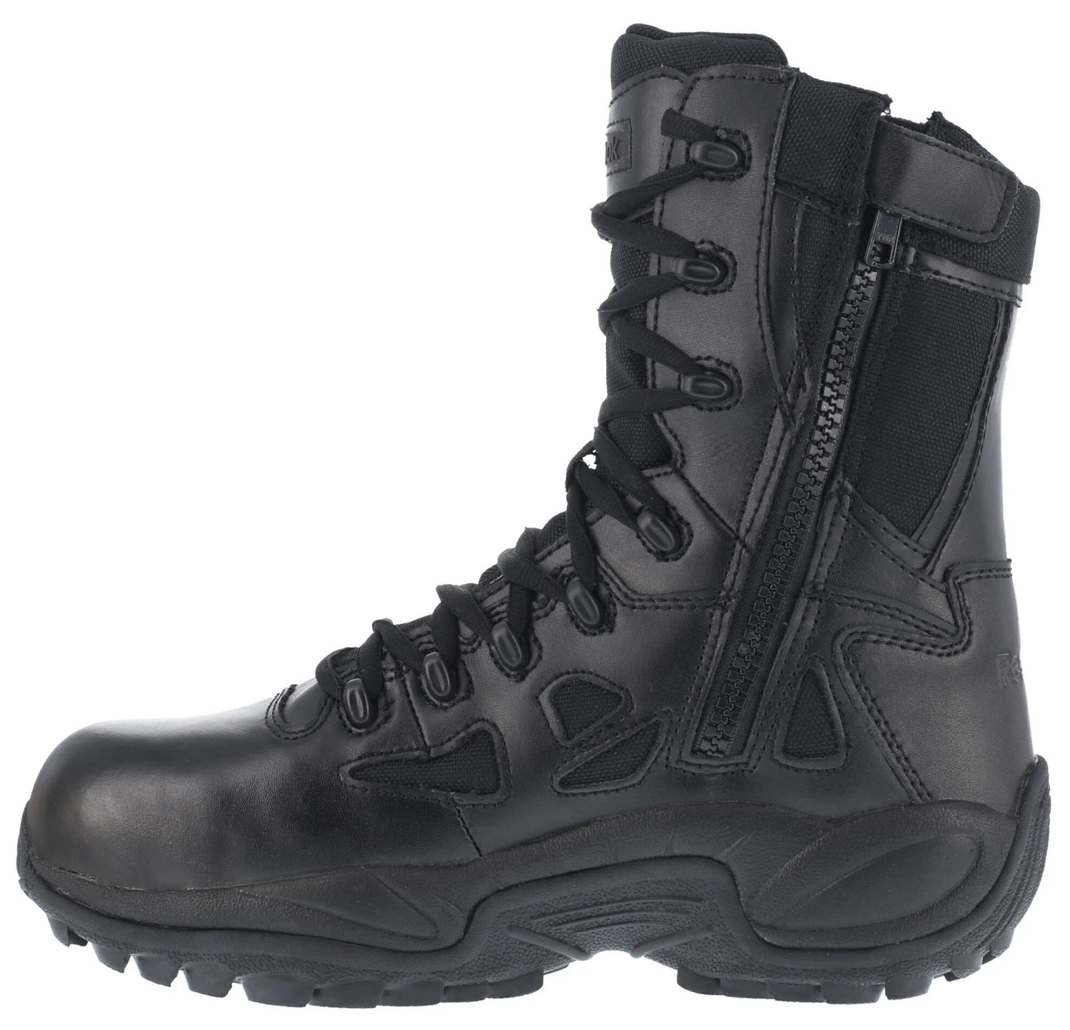 Reebok Women's 8" Side-Zip Rapid Response Tactical Boots - Round Toe - Image 3