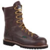 Georgia Boot Men's Waterproof 8" Low Heel Logger Work Boots - Round Toe