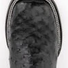 Ferrini Men's Full-Quill Ostrich Embroidered Western Boots - Broad Square Toe