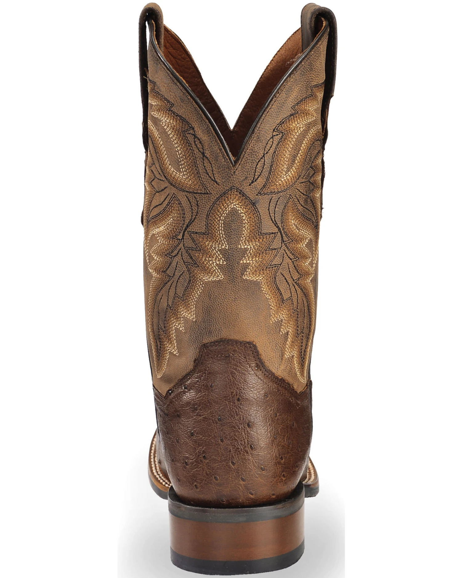 Dan Post Men's Alamosa Full Quill Ostrich Western Boots - Broad Square Toe