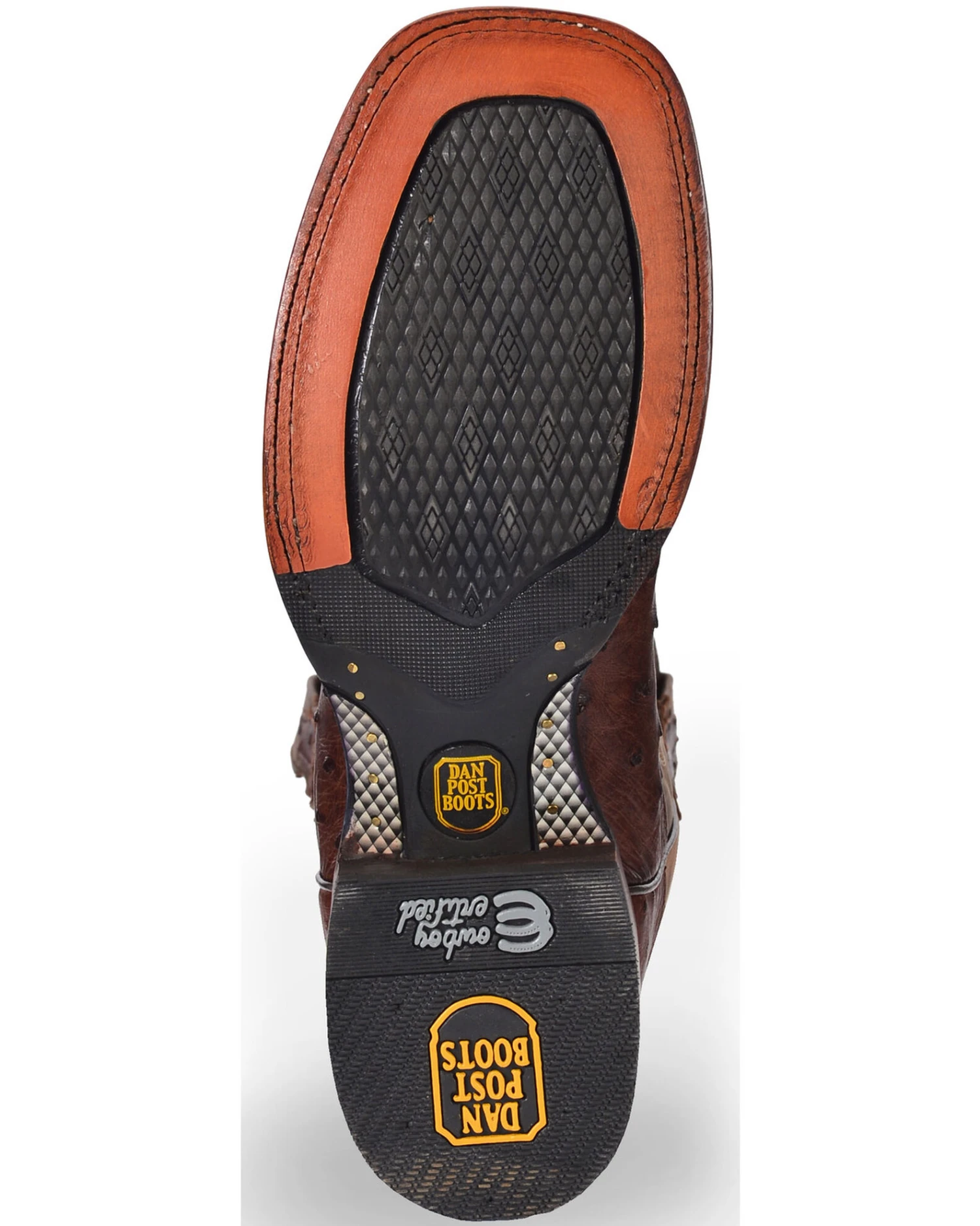 Dan Post Men's Alamosa Full Quill Ostrich Western Boots - Broad Square Toe - Image 5