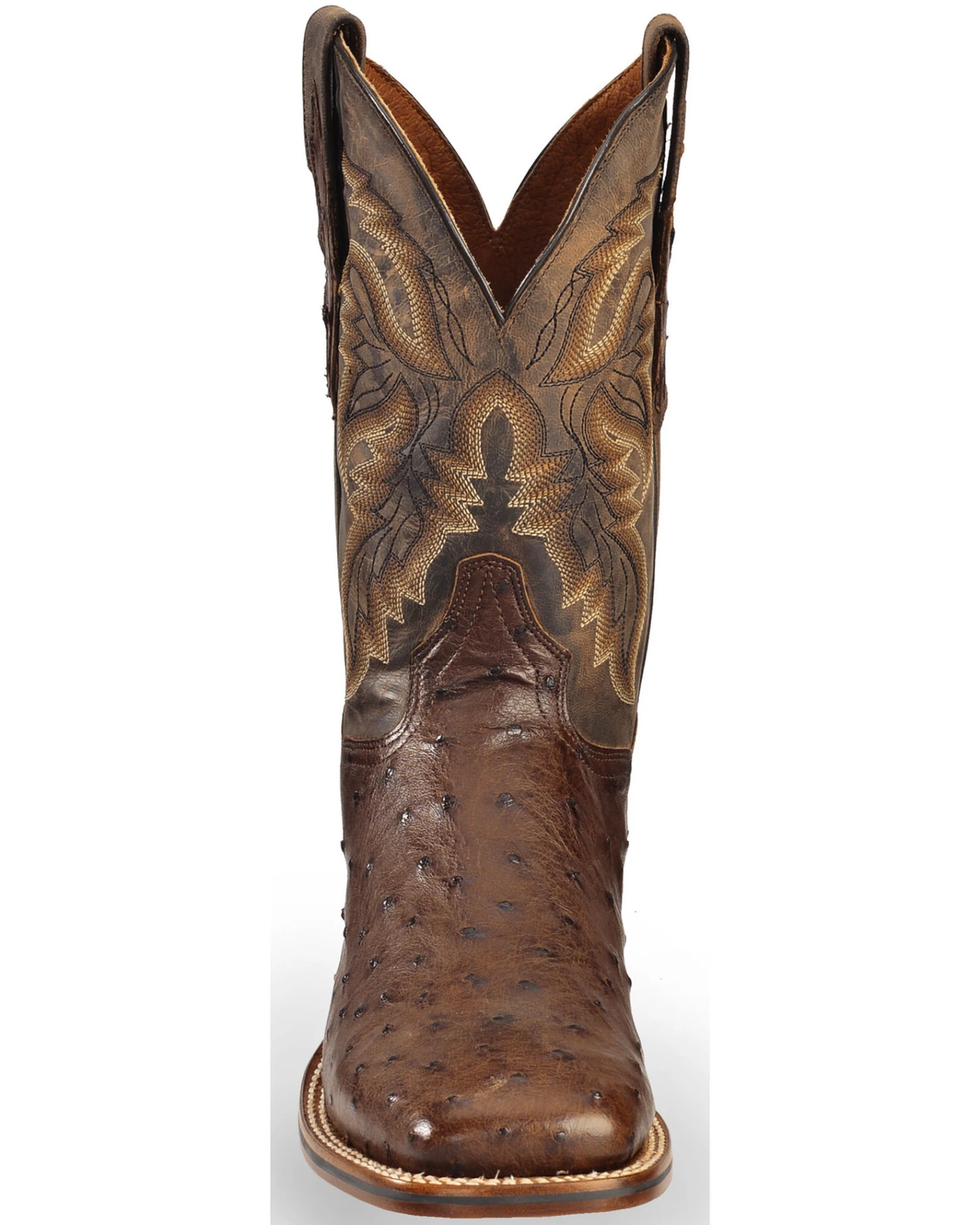 Dan Post Men's Alamosa Full Quill Ostrich Western Boots - Broad Square Toe - Image 4