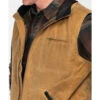 Outback Trading Co Men's Sawbuck Flannel Lined Oilskin Zip-Front Vest