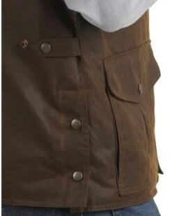 Outback Trading Co Men's Magnum Fleece Lined Oilskin Vest