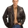 Kobler Hand Tooled Leather Blazer