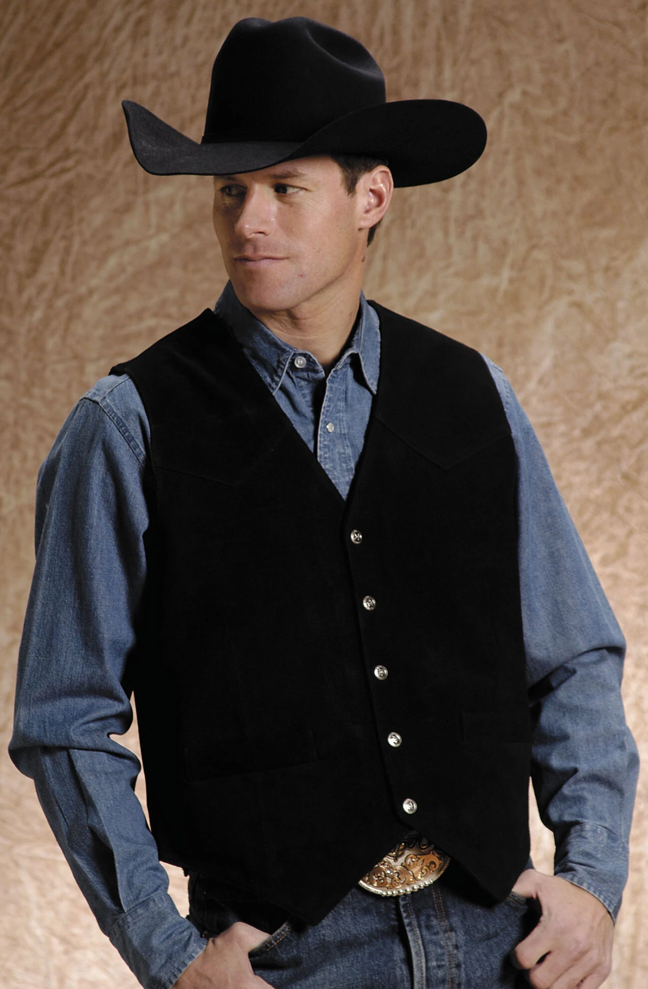 Roper Men's Suede Vest