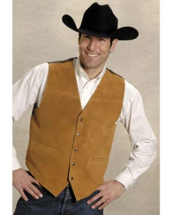 Roper Men's Suede Buckle Tie Vest