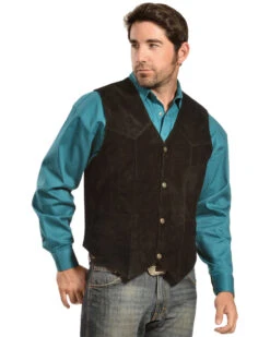 Liberty Wear Men's Suede Western Vest - Big