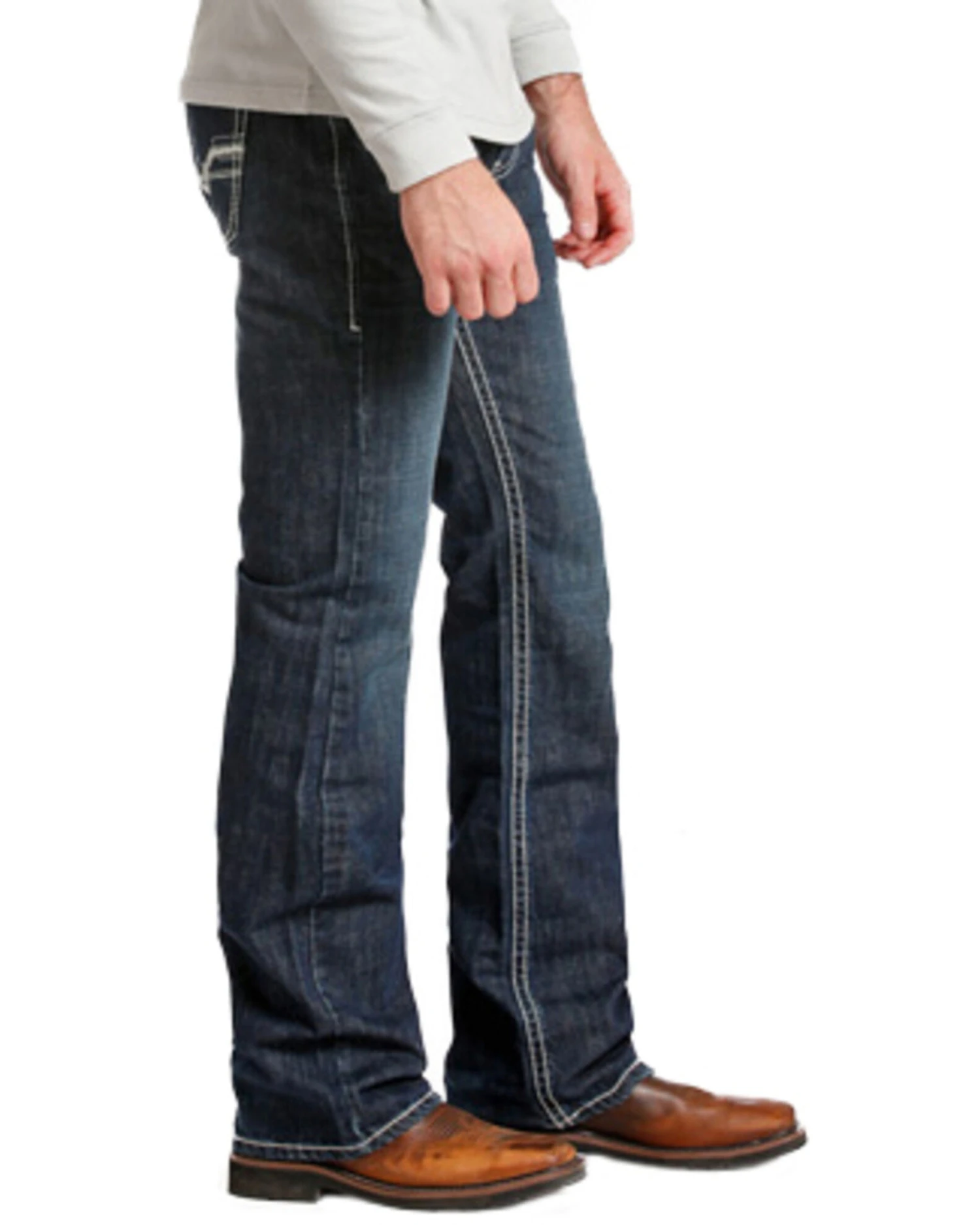 Rock And Roll Denim Men's Pistol Regular Fit Flame-Resistant Jeans - Boot Cut - Image 2