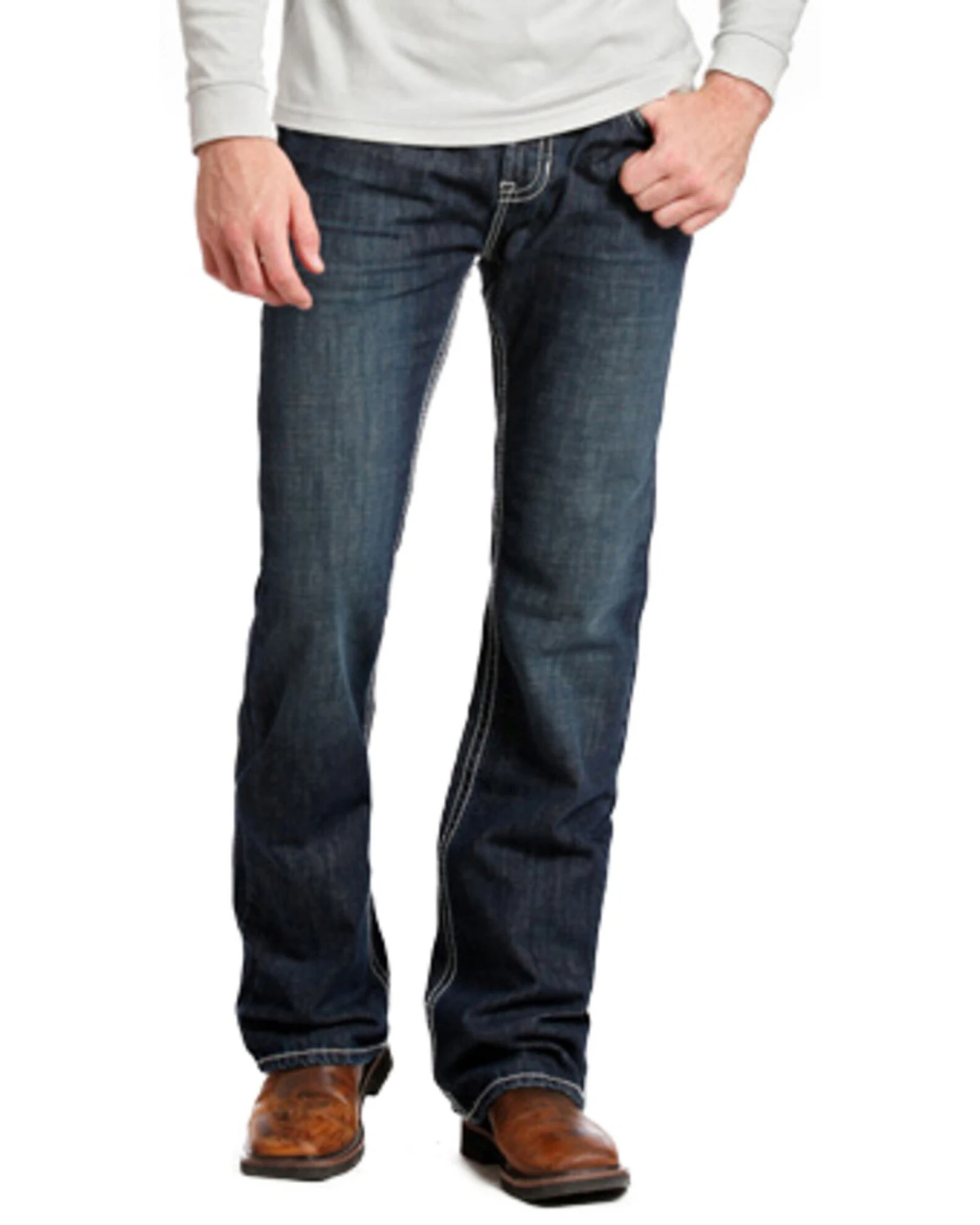 Rock And Roll Denim Men's Pistol Regular Fit Flame-Resistant Jeans - Boot Cut - Image 3