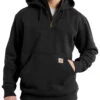 Carhartt Men's Rain Defender Paxton Hooded Zip Mock Work Sweatshirt