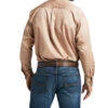 Ariat Men's Khaki Solid Twill Long Sleeve Western Shirt