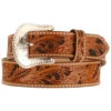 Tony Lama Men's Floral Tooled Leather Belt - Reg & Big