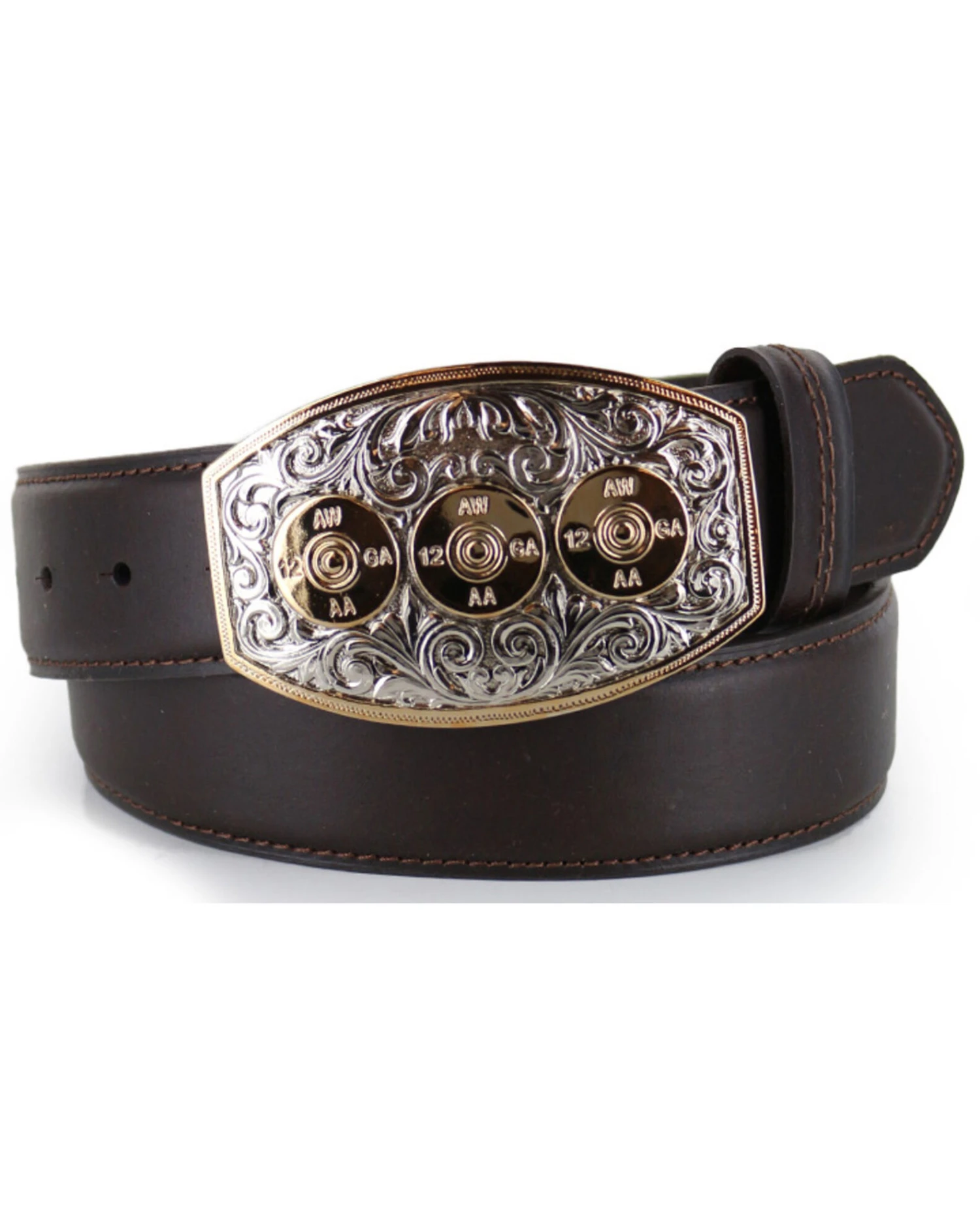 Cody James Men's Bullet Buckle Leather Belt - Image 2