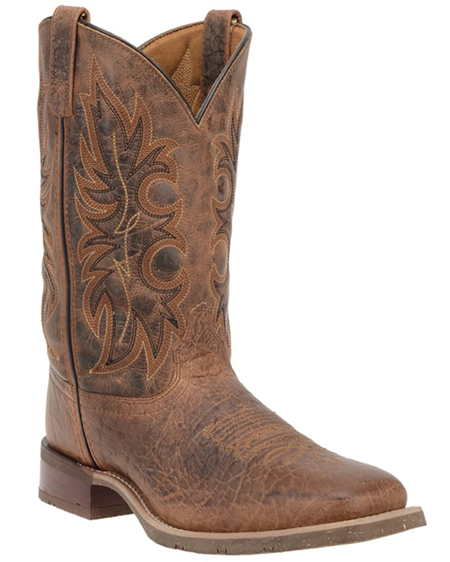 Laredo Men's Rancher Stockman Western Boots - Broad Square Toe - Image 2
