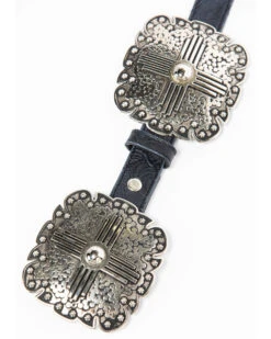 Angel Ranch Women's 1" Square Concho Leather Belt