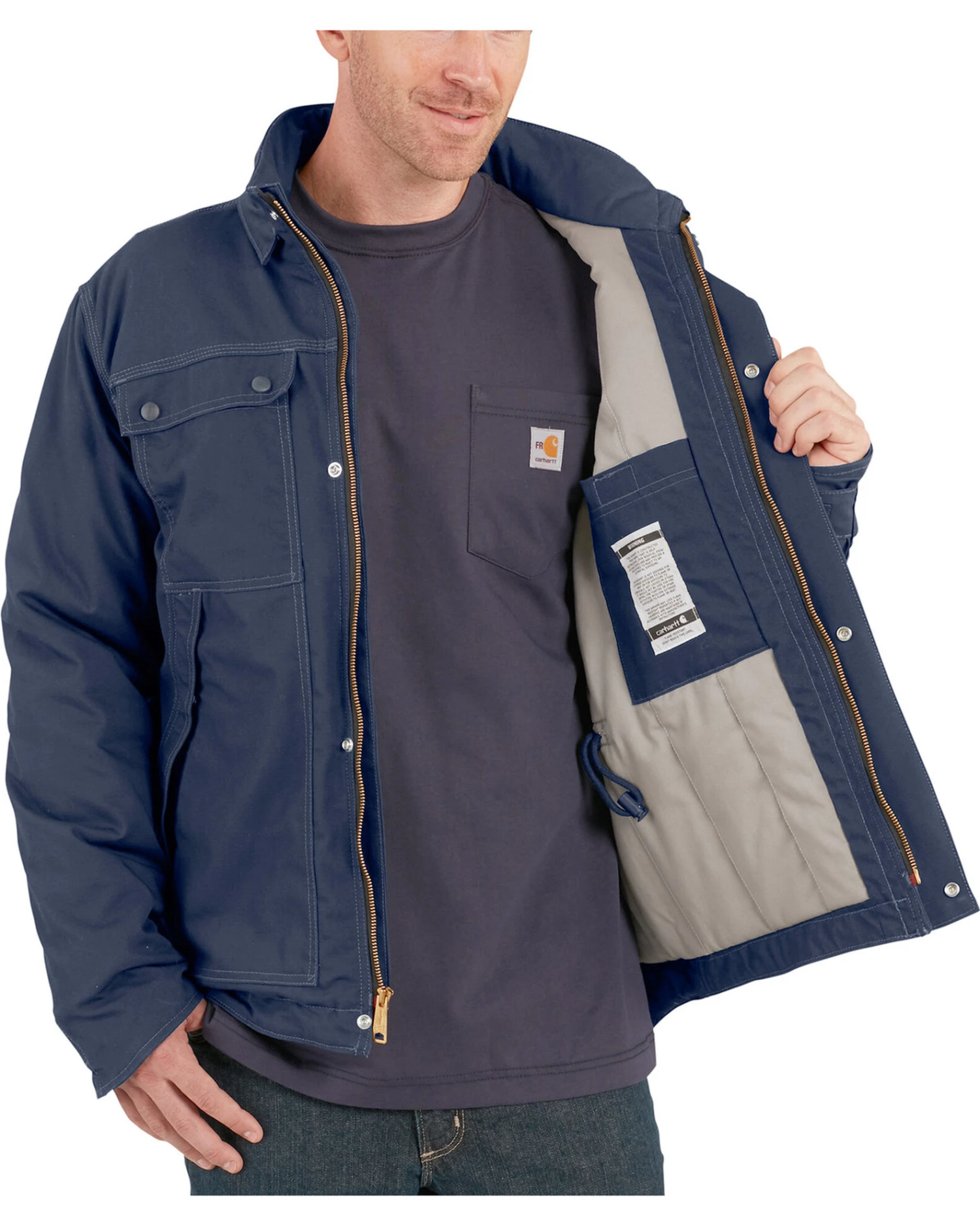 Carhartt Men's FR Full Swing Quick Duck Work Coat - Image 3