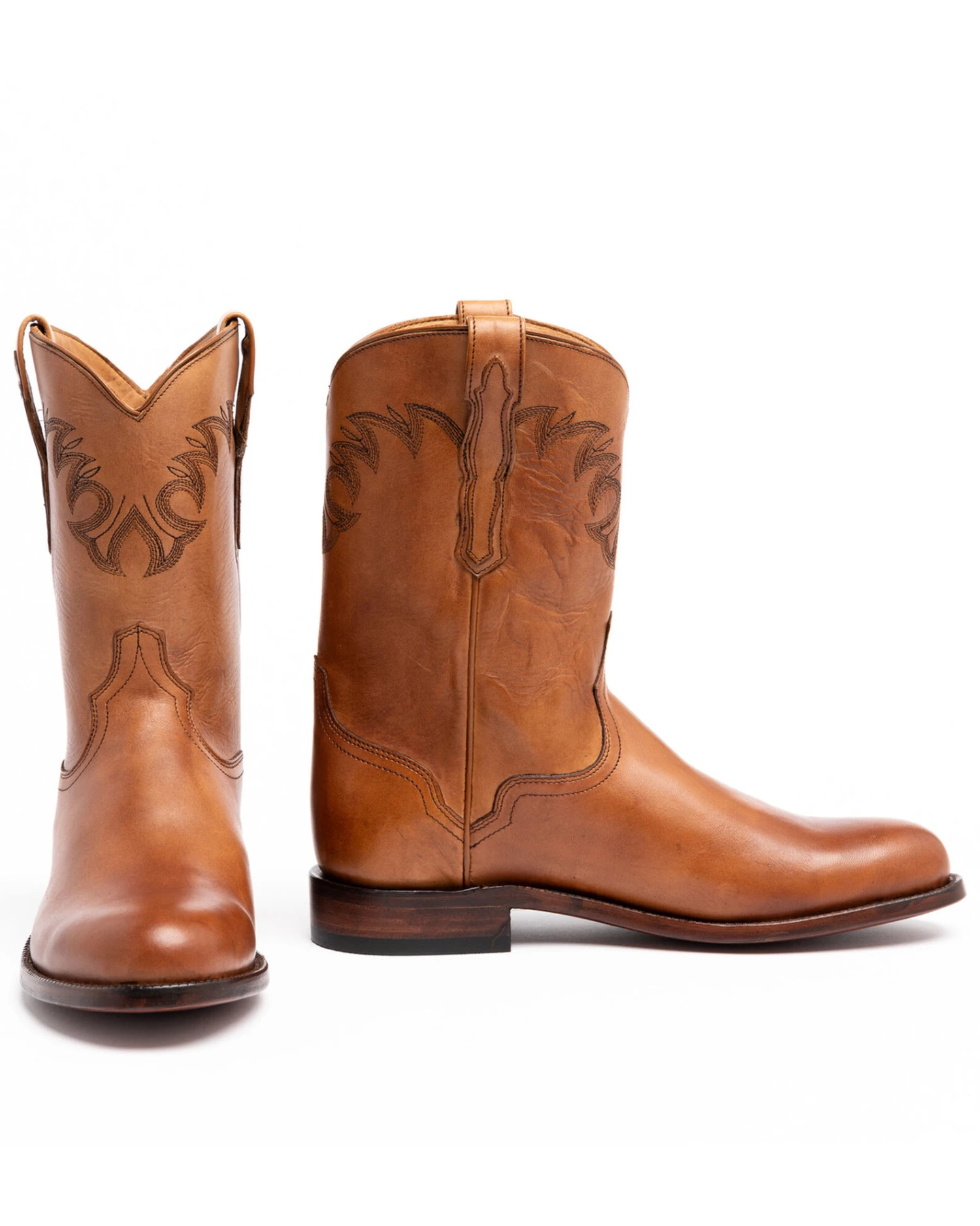 El Dorado Men's Handmade Embroidered Western Boots - Round Toe - Image 3