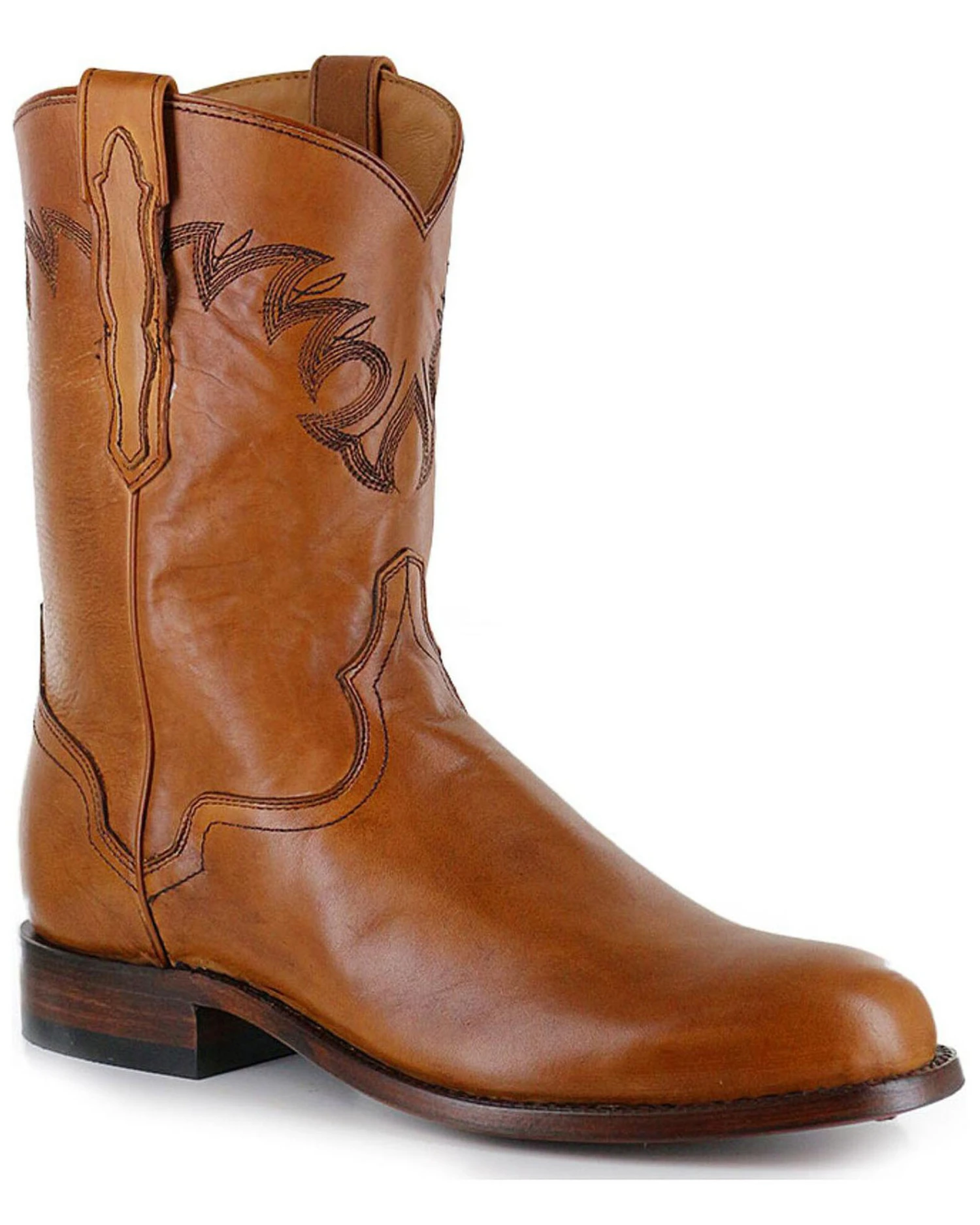 El Dorado Men's Handmade Embroidered Western Boots - Round Toe - Image 7
