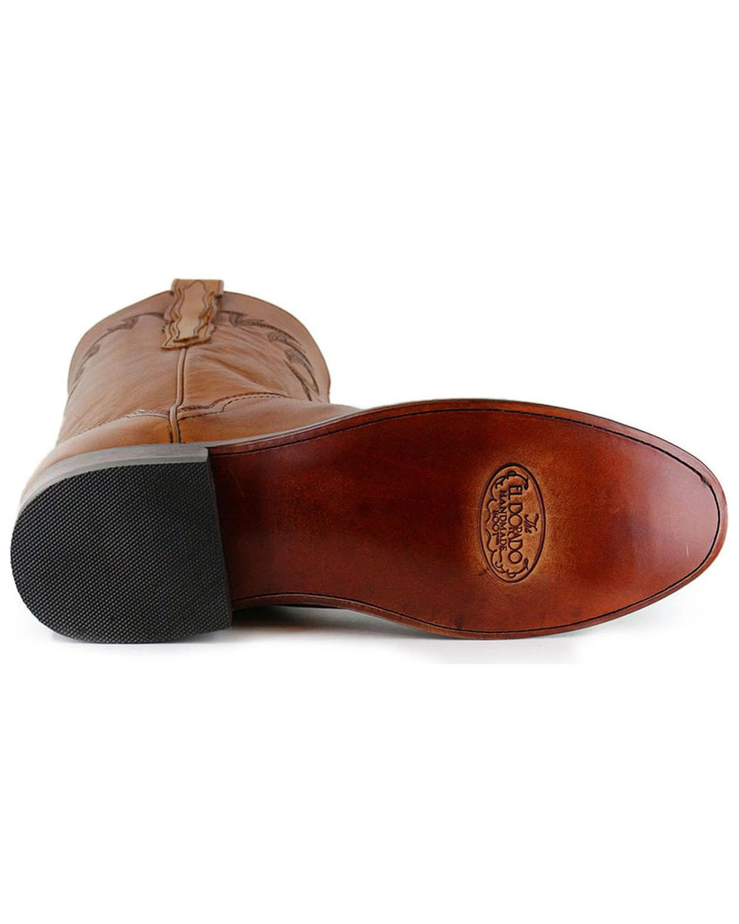 El Dorado Men's Handmade Embroidered Western Boots - Round Toe - Image 5