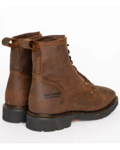 Cody James Men's 8" Waterproof Lace-Up Kiltie Work Boots - Square Toe