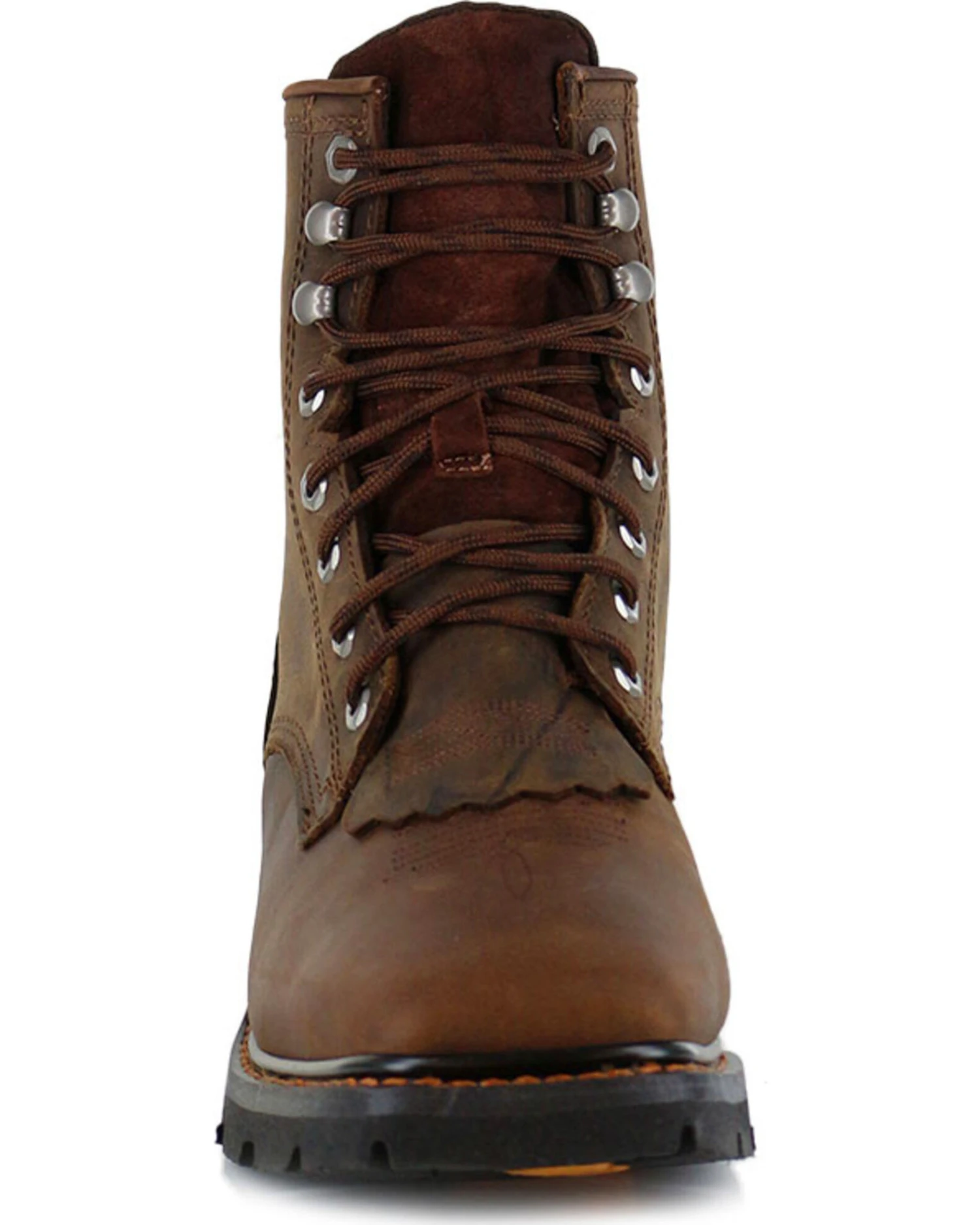 Cody James Men's 8" Waterproof Lace-Up Kiltie Work Boots - Square Toe - Image 7