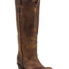 Lane Women's Plain Jane Brown Western Boots - Round Toe