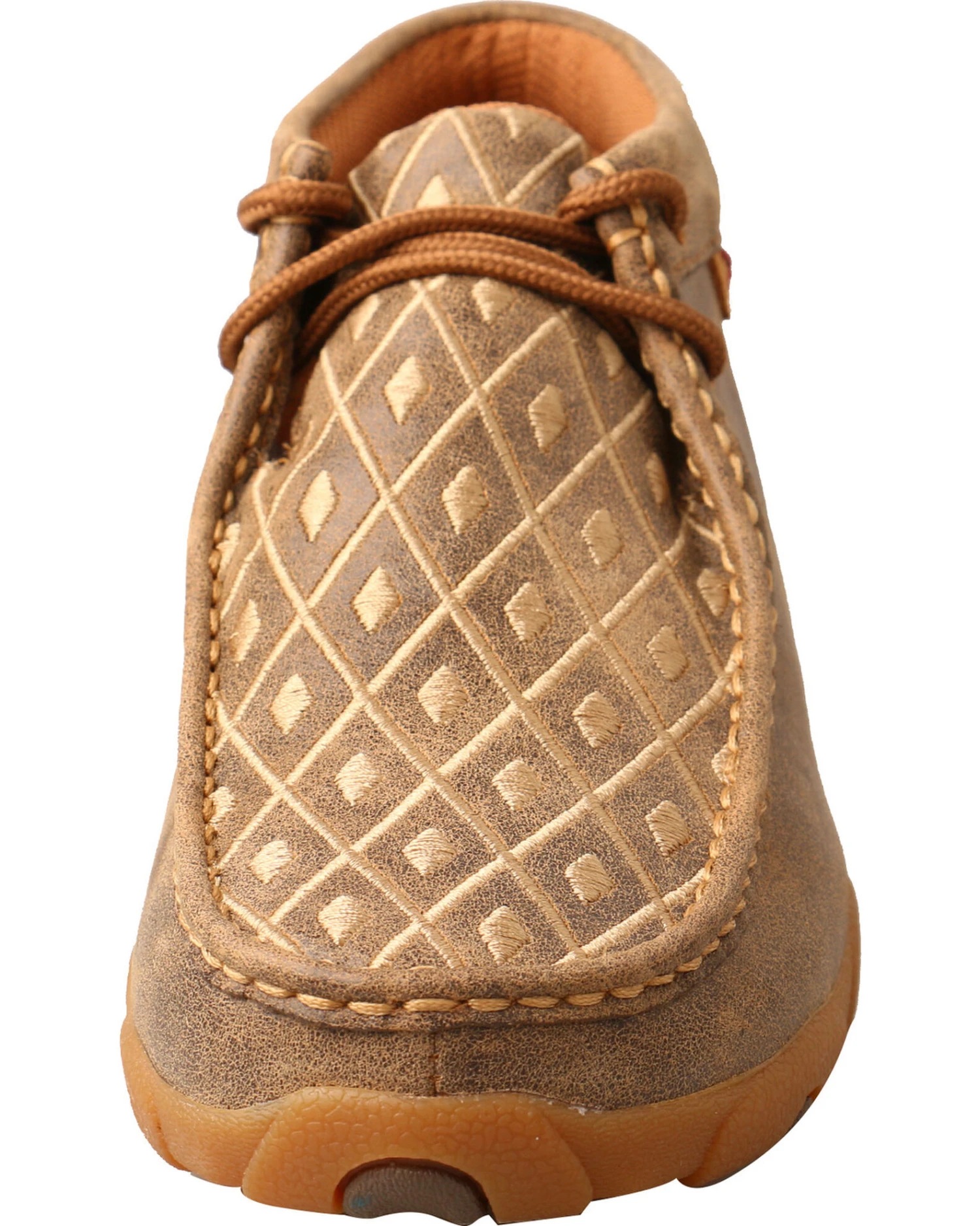 Twisted X Women's Tan Diamond Driving Mocs - Moc Toe - Image 5