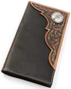 Ariat Men's Embossed Overlay Rodeo Wallet