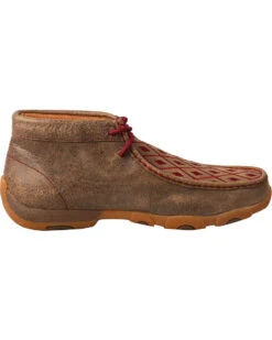 Twisted X Women's Mahogany Diamond Driving Mocs - Moc Toe