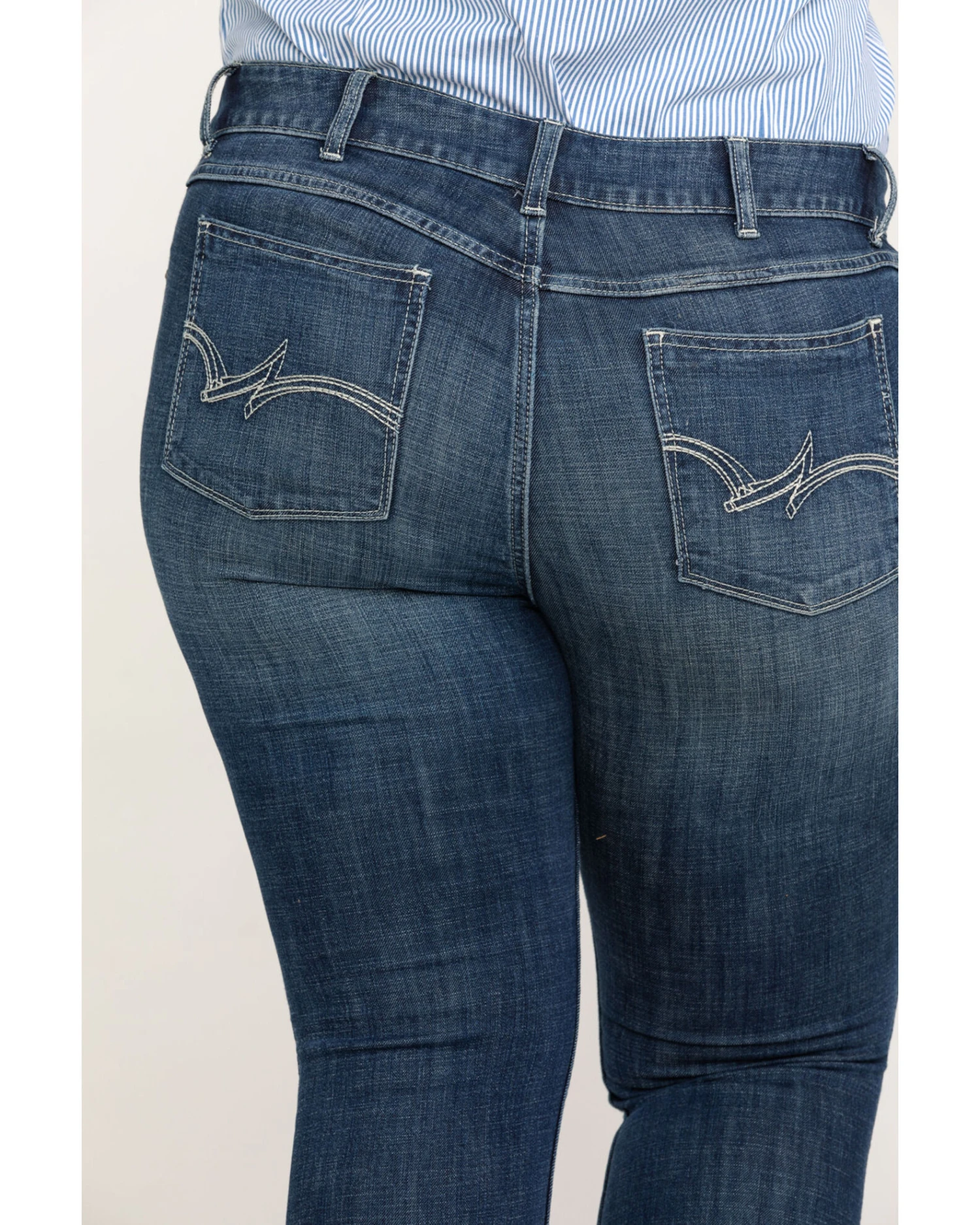 Wrangler Women's Dark Wash Bootcut Jeans - Plus - Image 5